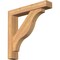 Ekena Millwork Funston Block Smooth Bracket w/ Offset Brace, Western Red Cedar, 5 1/2"W x 30"D x 30"H BKT0604X30X30FST05SWR - alternate 1